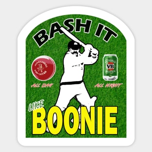 OG CRICKET - David Boon - BASH IT LIKE BOONIE Sticker